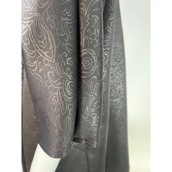 Kimono Styled custom Made Jacket Size Lg Black Neoprene - Picture 7 of 16